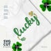 St. Patrick's Day Lucky SVG Cut File, Print & Cut, Shamrock, st pattys svg, lucky, kids shirt, St Patrick's shirt, girl, boy, clover