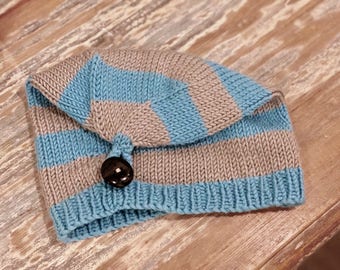 Slouchy Striped Beanie