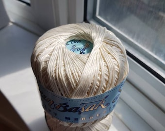 egyptian mercerised cotton -ecru
