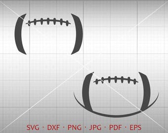 Football SVG, Football Lace SVG, Football Stitches SVG Clipart dxf Silhouette Cricut Cut File Vector Commercial Use