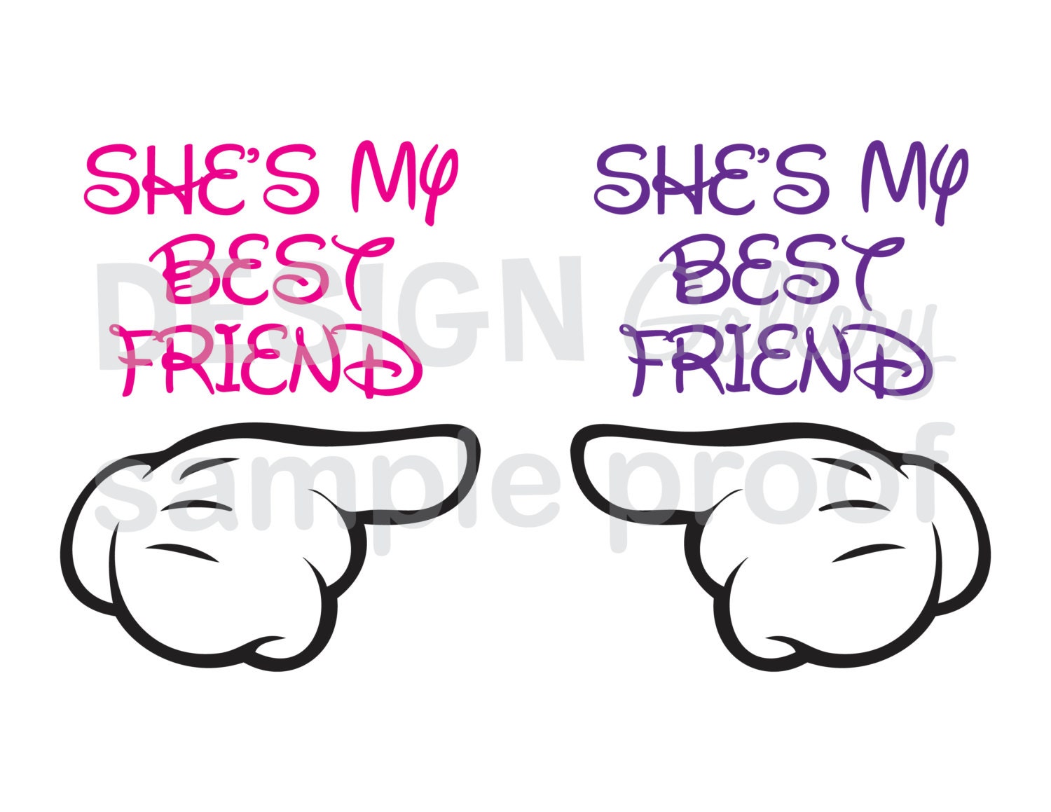 Download 2 images She's My Best Friend SVG cut files and JPG