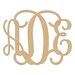 Unfinished Wooden Monogram, Wood Monogram Door Hanger, Wall Hanging, Monogram Wall Art All Sizes 04