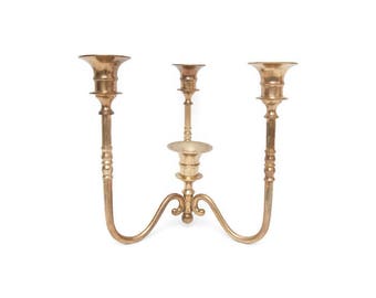 Vintage Brass Candelabra Candle Holder 4 Arm Taper Holder Centerpiece Table Decor Candlestick Holders Unscrews