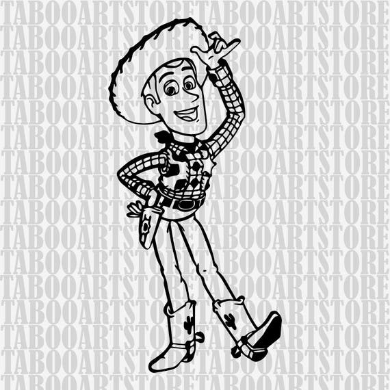 Download Toy Story svg Woody svg Sheriff Woody Stencil toy story