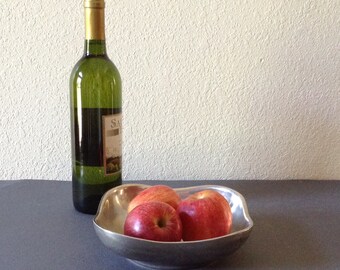 Vintage Wilton Pewter Bowl, Fruit Bow, Serving Bowl, Candy Dish