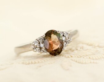 Oregon Sunstone in Sterling Silver Ring, Style VK