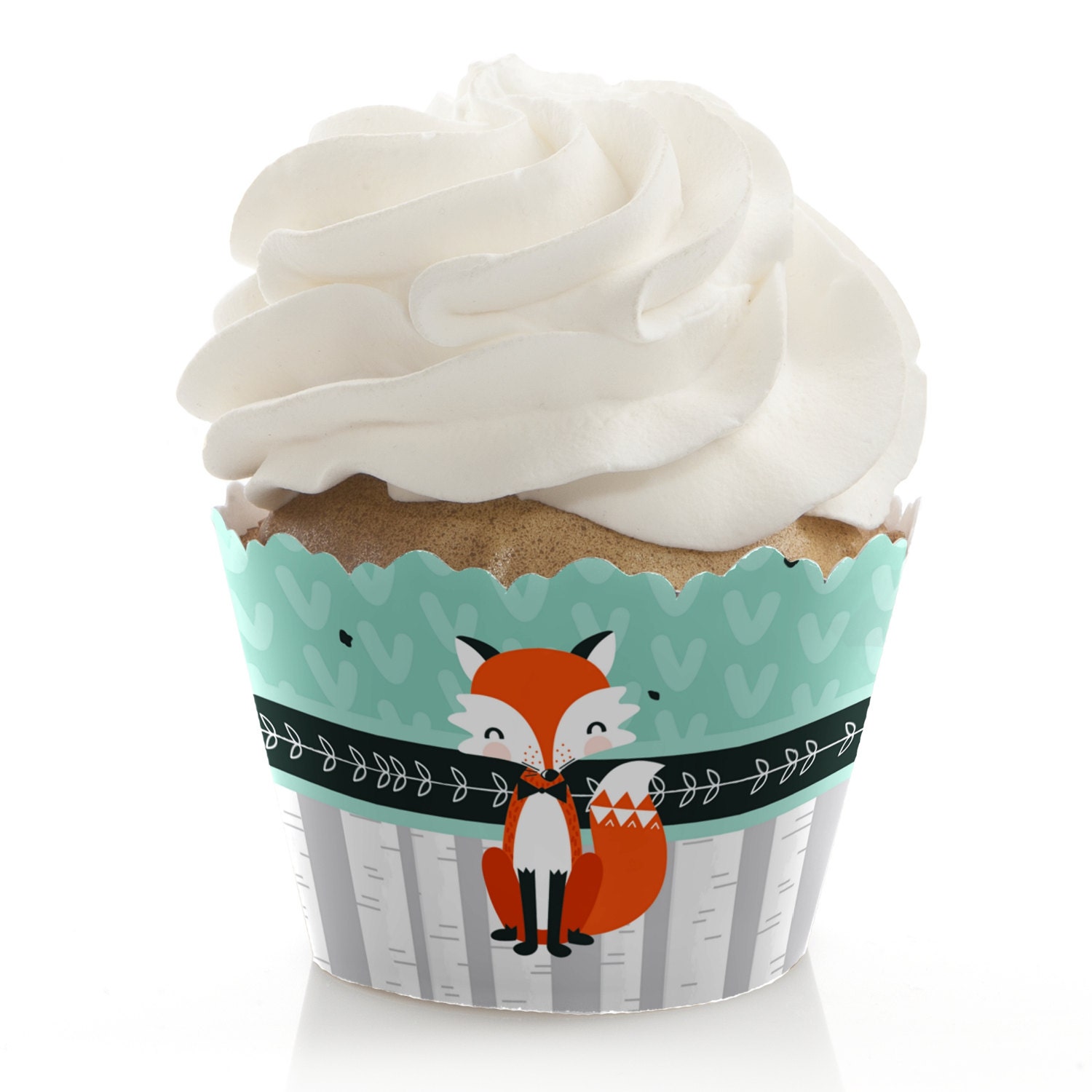 Mr Foxy Fox Cupcake Wrappers Baby Shower Cupcake Il Fullxfull Mr Foxy Fox Cupcake Wrappers Baby Shower