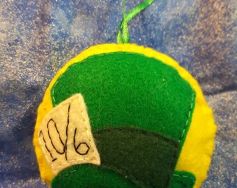 Mad Hatter, Alice in Wonderland inspired ornament