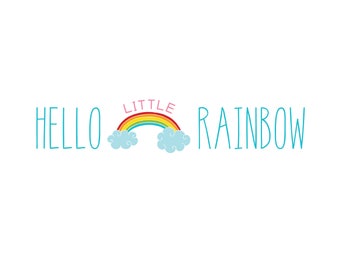 Hello Little Rainbow — Wall Art