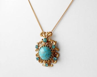 Vintage Pendant Necklace, Vintage Necklace