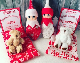 Baby Elf Dolls Twins Star & Sparkles The Shelf Sitters