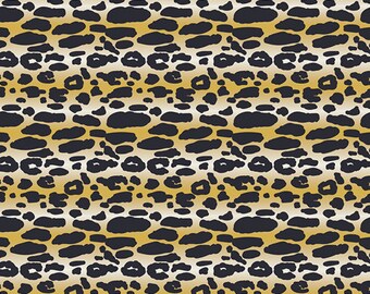 KNIT Fabric: Art Gallery Animalia Exotica Cotton Lycra Knit Fabric. Sold by the 1/2 Yard