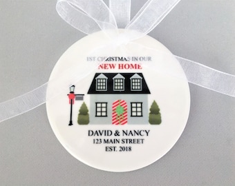 Our First Home Ornament, First Home Ornament, First Home Gift, House Ornament, New Homeowner Gift, New Home Ornament, Our First Home