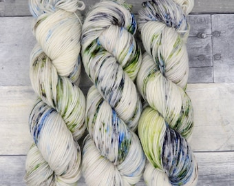 The Argonath (Luxe Sock, speckled)- stone grey and brown with speckles of blue and green