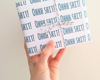 Funny wrapping paper | Etsy