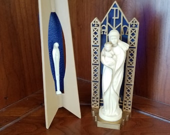 Mid Century Virgin Mary/ Madonna Statuary