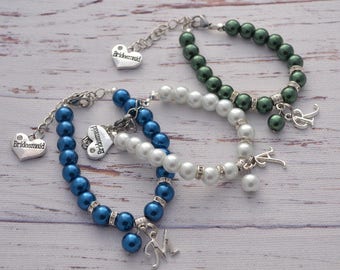 Beauty gift for bridesmaid gift Bridesmaid proposal Bridesmaid jewelry Bridesmaid favor Bridesmaid party Bridesmaid bracelet Bridesmaid set