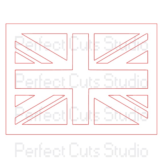Download Union Jack Cut File SVG and Studio 3 British Flag Cut File