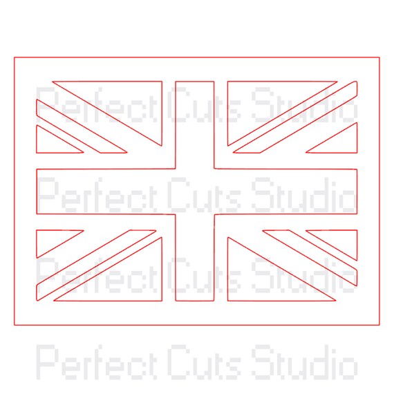 Download Union Jack Cut File SVG and Studio 3 British Flag Cut File