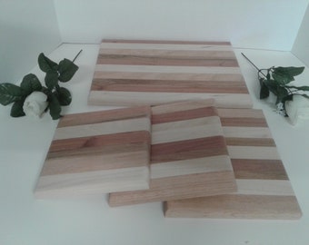 Cutting board and hot plate set