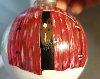Horse Ornament, Dressage ornament, Christmas Horse Bulb, Equestrian Christmas, Horse gift, Equestrian Gift, Animal Ornaments, Horse Decor