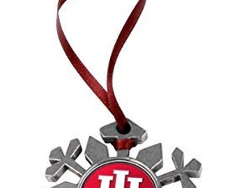 Indiana Hoosiers Snowflake Ornament
