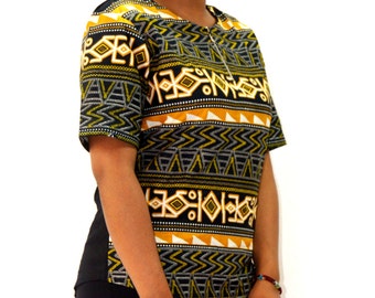 Mini tunic made from African fabric