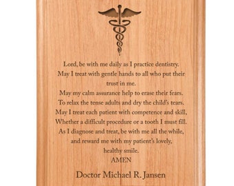 Dentist Prayer Plaque