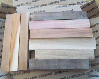 18 assorted wood pen blanks