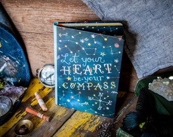 Compass Notepad Folio | Constellation Notebook | Journal | Katie Daisy