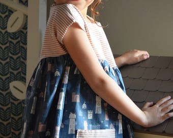 Castles and Stripes Dress