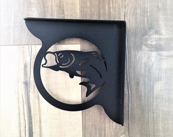 shelf brackets metal dragon bass fishing decorative