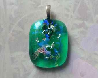 Dichroic Fused Glass Pendant