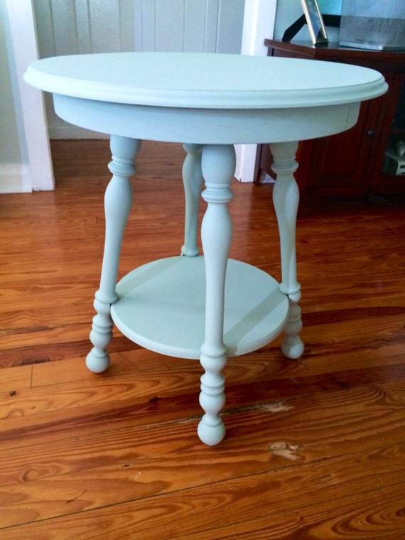 Stunning Upcycled Round Side Table