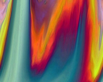Art Print: RAINBOWS DASH, abstract art, fantasy art, contemporary art, modern art, multi color art, abstract painting, bright color painting