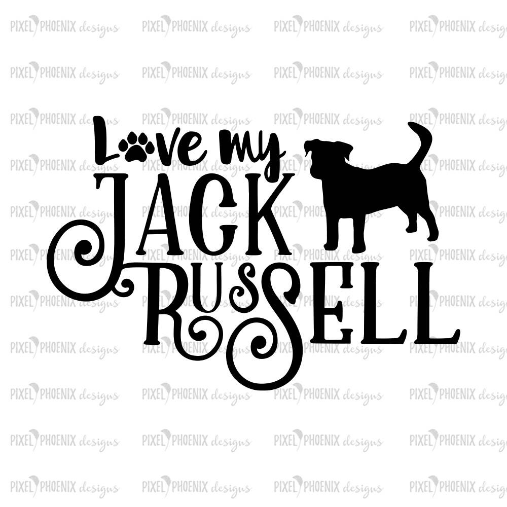 Download Love my Jack Russell Jack Russell SVG svg for Cricut vinyl