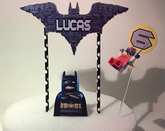 Personalized Lego Batman Cake Topper
