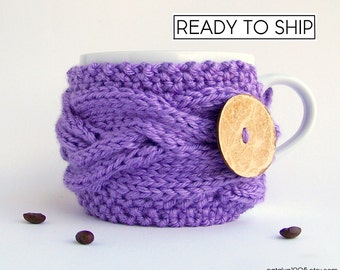 Coffee Cozy, Tea Cozy, Coffee Cup Sleeve, Coffee Gifts, Mug Cozy, Coffee Cup Cozy, Coffee Cup Sleeve Coffee Mug Cozy Coffee Sleeve, Lavender