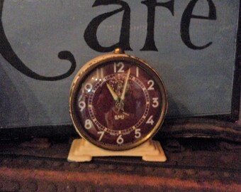 Old alarm clock vintage shabby LCV
