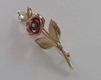 Vintage TIFFANY ROSE PIN