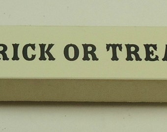 Trick Or Treat Halloween Wood Mounted Rubber Stamp By Martha Stewart
