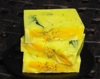 Lemon Zest Soap / Lemon Verbena Soap / Lemon Soap / Artisan Soap / Handmade Cold Process Soap
