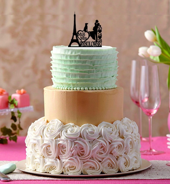 Eiffel Tower Wedding Cake Topper Eiffel Tower Wedding Cake Topper