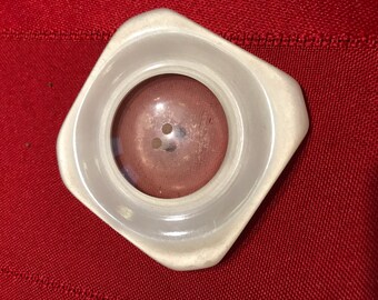 Supergiant pearly 1940s button statement accent