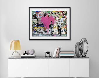 Love is The Answer by Mr Brainwash Street Art Print