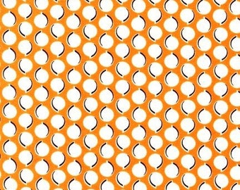 Orange Dots from the Daisies and Dots Collection by Robert Kaufman, yard