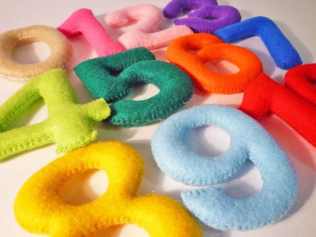 Felt Stuffed Numbers Numbers Set for kids Educational Toy