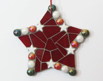 Handmade Mosaic Star Ornament