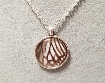 Real butterfly wing necklace