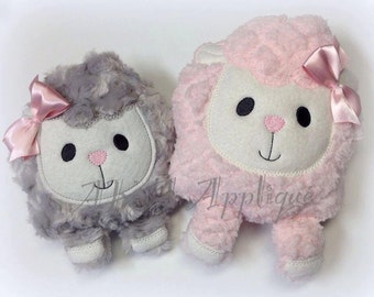 Lydia Lamb Plushie ITH Embroidery Design